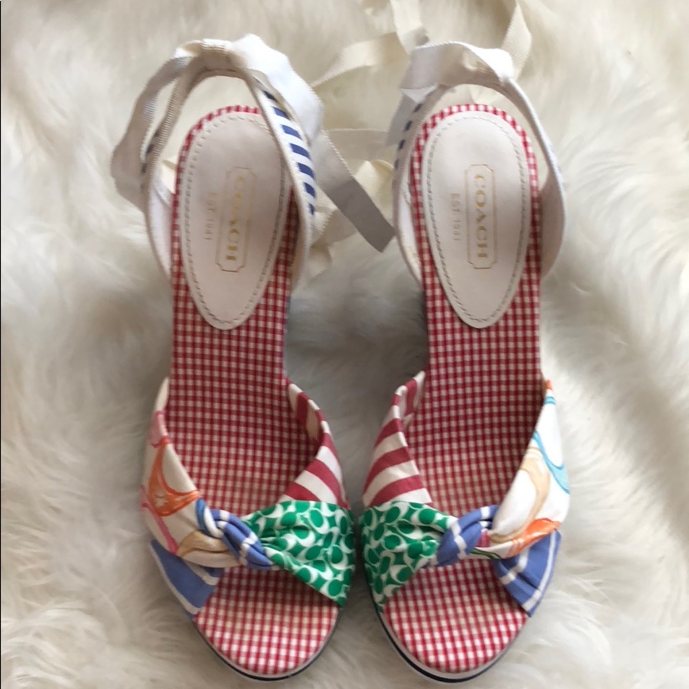 Coach wedges size 8